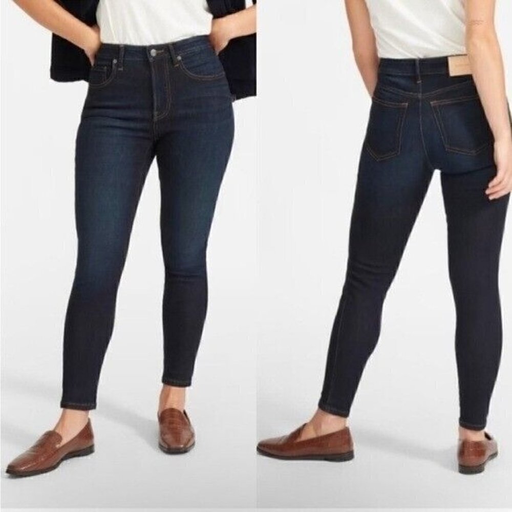 Everlane The High rise skinny jeanDark blue wash women’s size 28